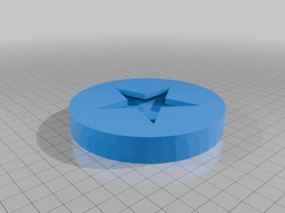 3D Printed Star Photo Keychain!