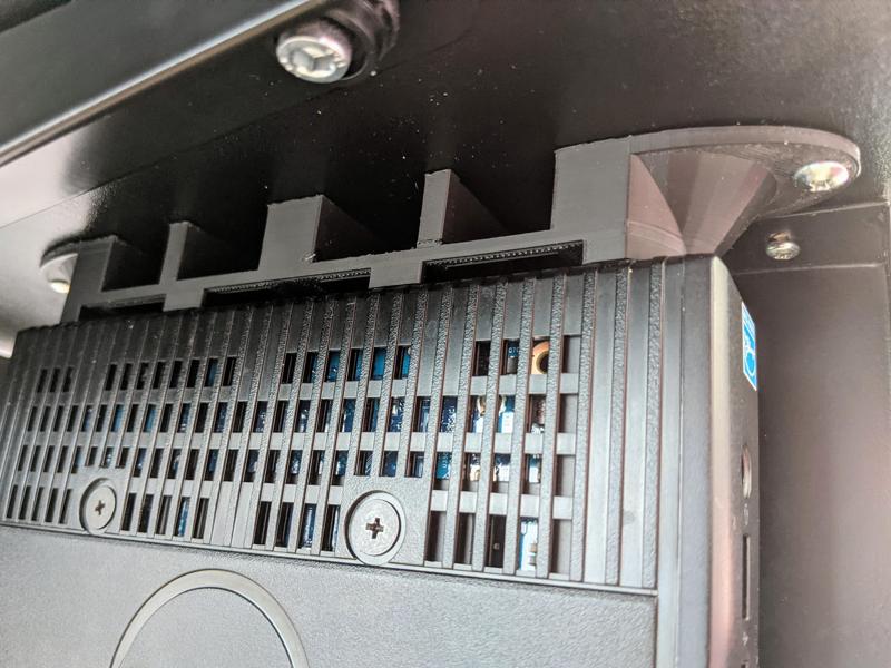 Under Desk Inverted Thin Client Mount