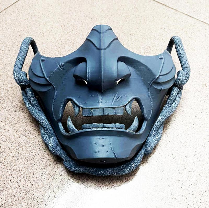 Ghost Mask - Samurai  Japanese Mask -  Halloween Cosplay
