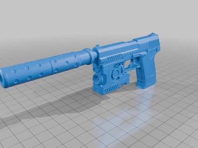 MK23 SOCOM (3D Print Ready)  (Metal Gear Solid)