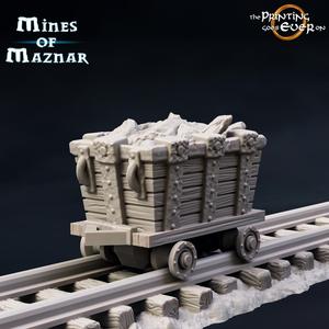 Dwarven Mine Tracks with Minecart - Supportless