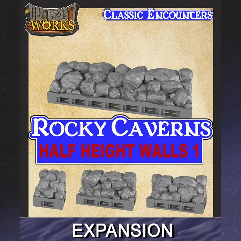 DungeonWorks: Rocky Caverns Half-Height Walls 1