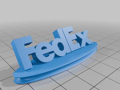 FedEx Desk Placard