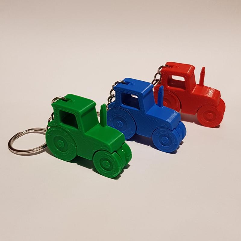 Tractor Keychain Print-In-Place