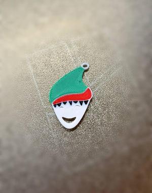 Happy Christmas Elf Keychain (AMS low fil waste)