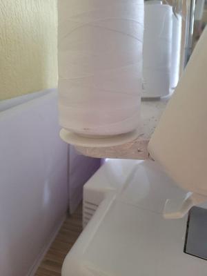 Support for large spools of thread for Overlocker and sewing machine