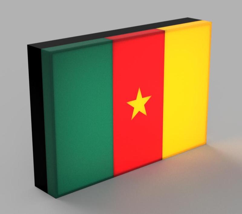 World Flags - Cameroon LED Lamp