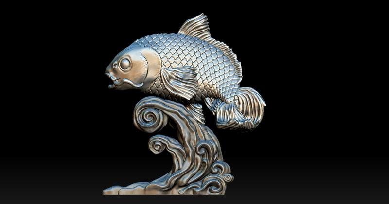 Koi Fish 3D print model