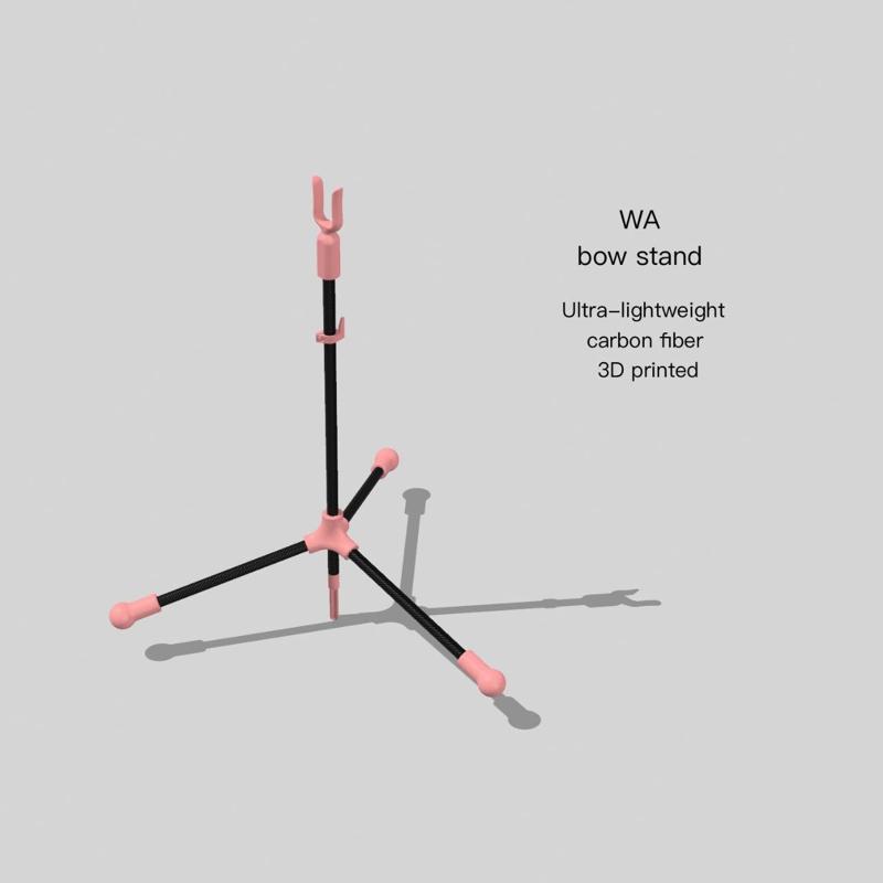 WA Ultra-lightweight carbon fiber 3D printed bow stand