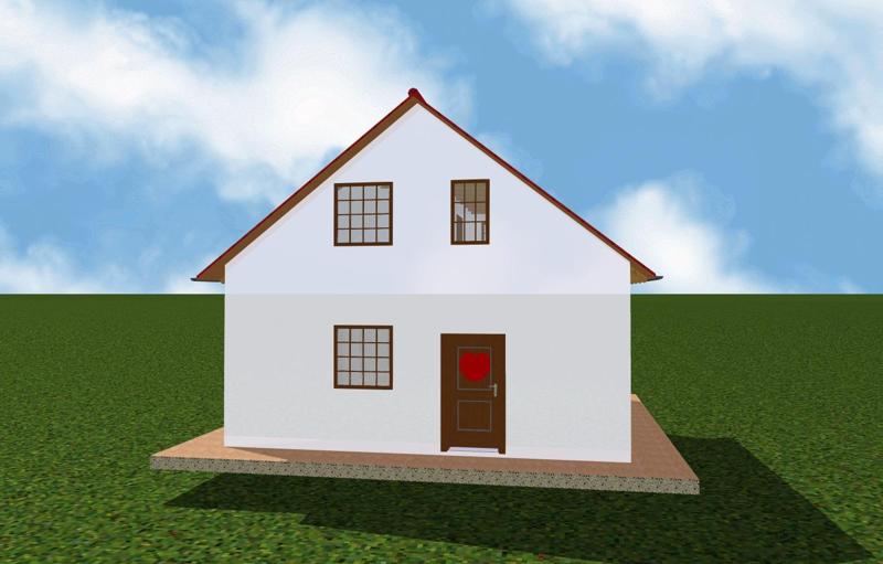 Casita con corazon M 1:160