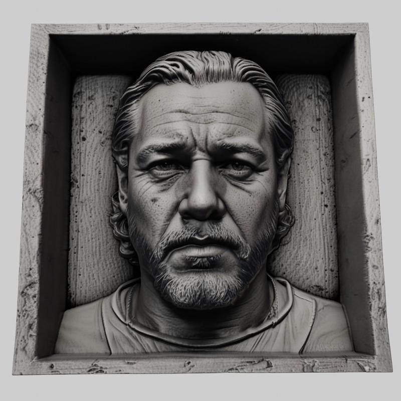 Russell Crowe head relief actor