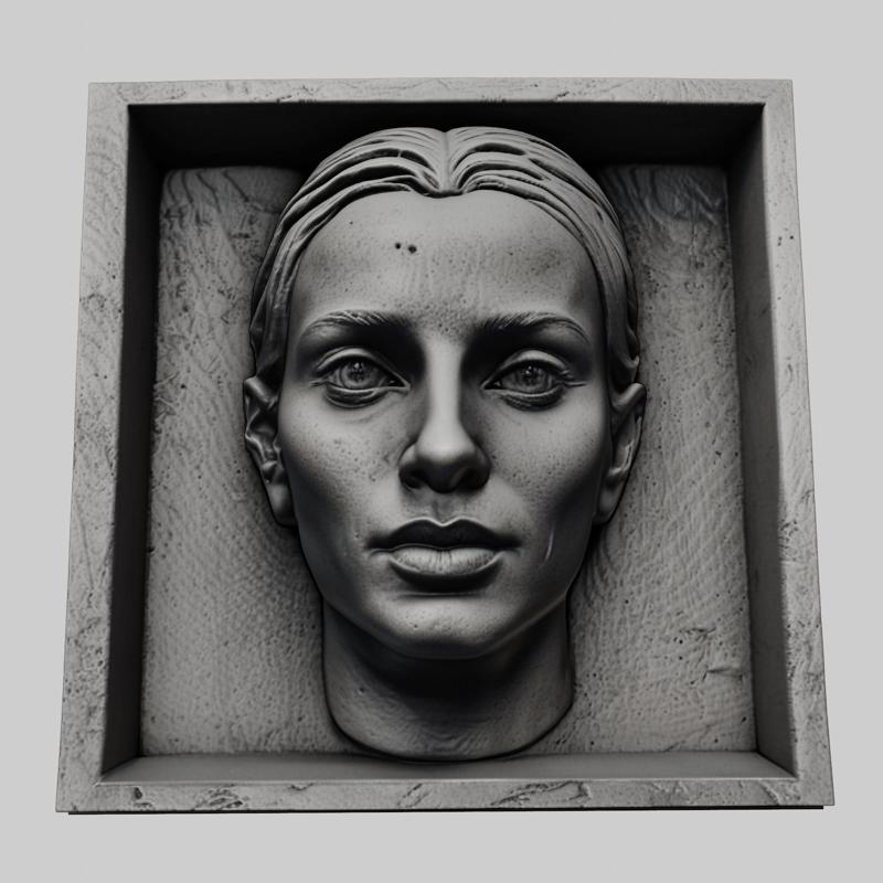Penelope Cruz head relief actress