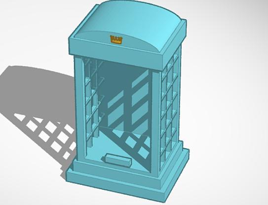 Telephone Booth Phone stand/holder