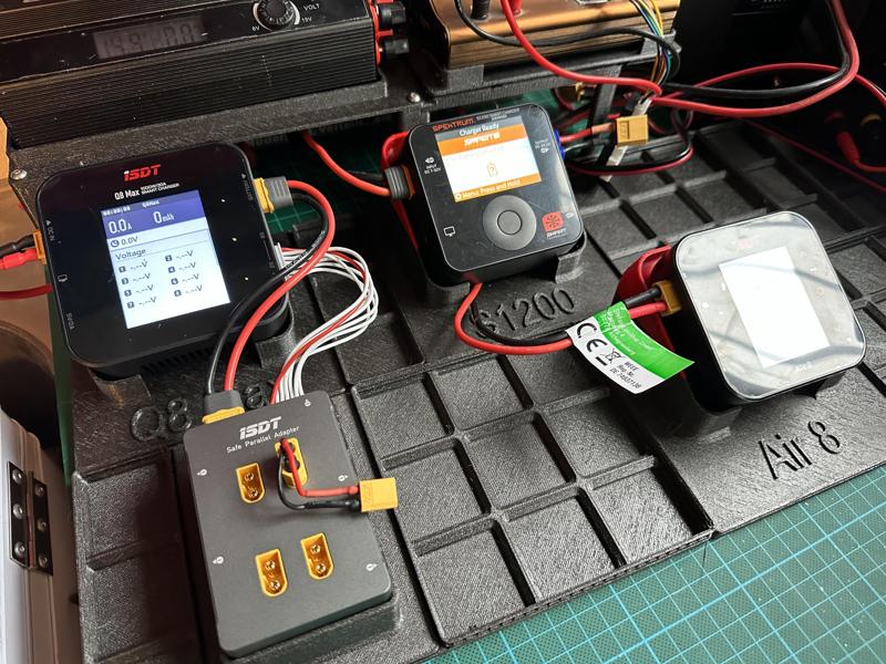 Gridfinity Holders ISDT Chargers Air 8 Q8 Max Spektrum S1200