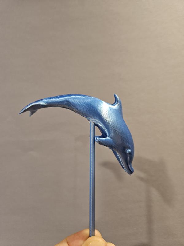 Delfin mit Stab zum einkleben