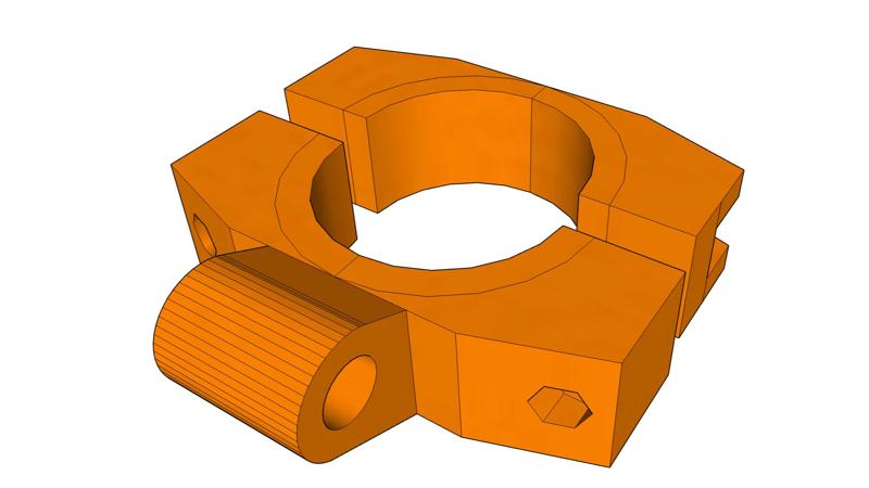 Motocycle Handle Bar Cup Holder Mount Bracket max 1 1/2"