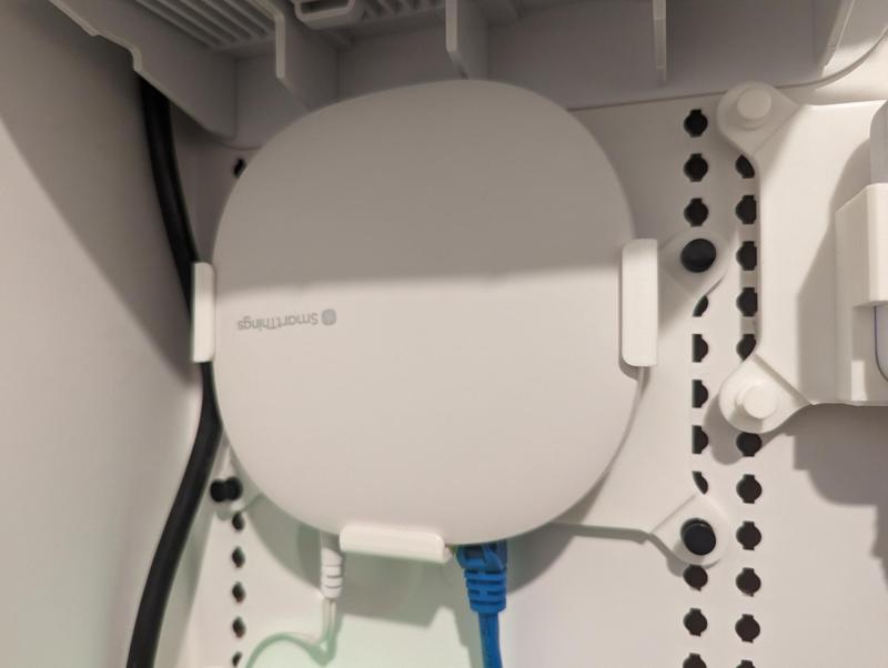 SmartThings Hub v3 mount for Leviton or Legrand media enclosures