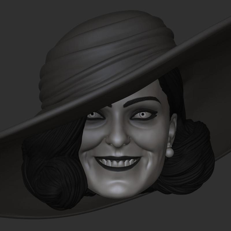 Lady dimitrescu head for action figure