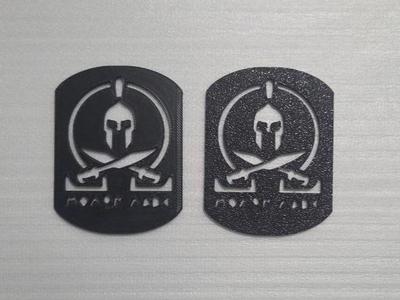 Molon Labe badge - Ancient Greek
