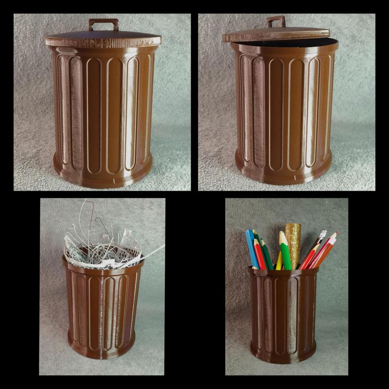 trash bin / bin for bad prints