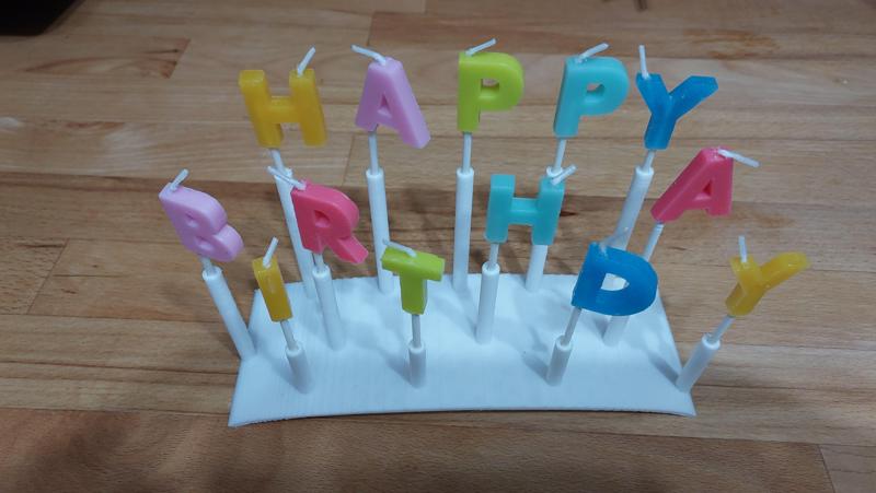 Birthday candles stand