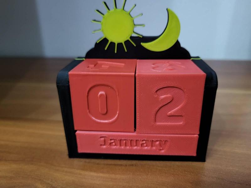 3D calendar