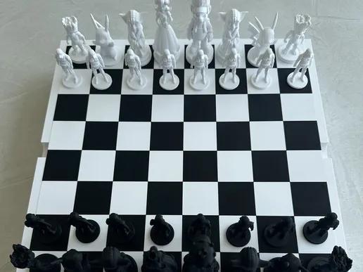 Hall Of Fame Chess Board