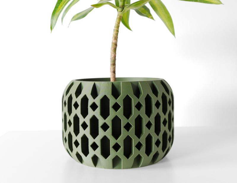The Ritar Planter Pot with Drainage Tray & Stand: Modern and Unique Home Decor for Plants and Succulents