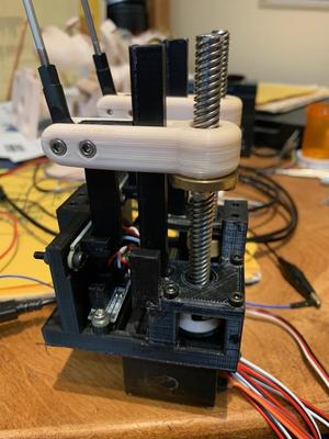 2025 InMoov Two Servo Linear Drive Neck with Optical End Stops