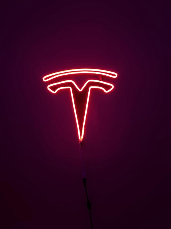 Tesla neon sign