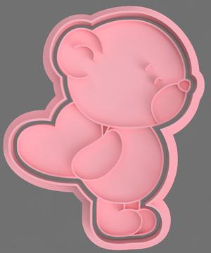 COOKIE AND FONDANT VALENTINE BEAR CUTTERS
