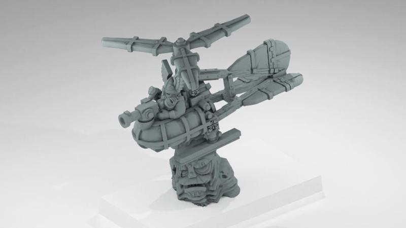Warmaster Dwarfs Gyrocopter