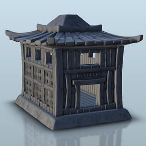 Oriental house 10 - Age of Sigmar Bolt Action Flames of War scenery terrain wargame Modern