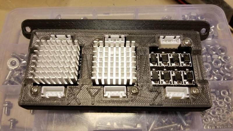 TL-Smoother Case with 45 degree mounting (for delta or Kossel printers) with STEP files
