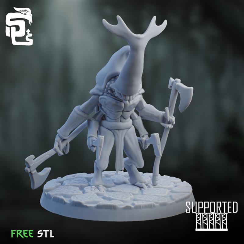 Insectoid Barbarian - FREE STL