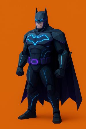 Batman Low Poly Action Figure - Batman SuperoHero DC