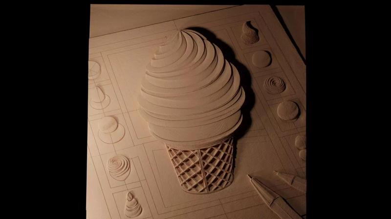 Gelato CNC 3d Print High Relief Sand Casting