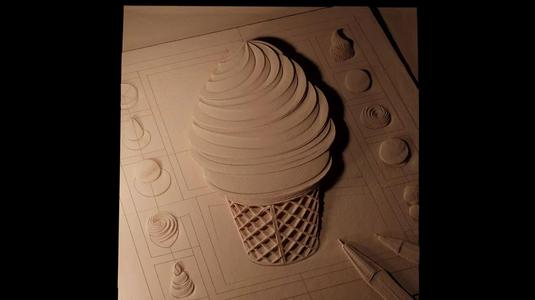 Gelato CNC 3d Print High Relief Sand Casting