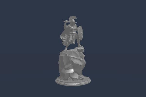 DIB Hero Stone .Stl .Glb for 3D Printer