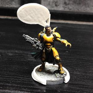 Basehugger to mark tabletop miniatures