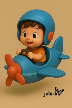 BOY IN PLANE.