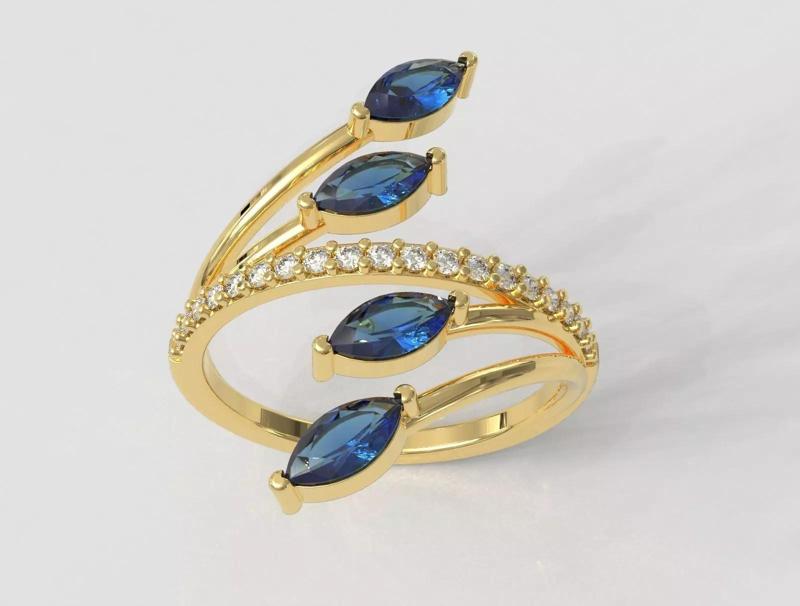 Marquise Gemstone Ring