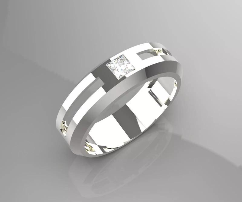 man diamond ring mr0179