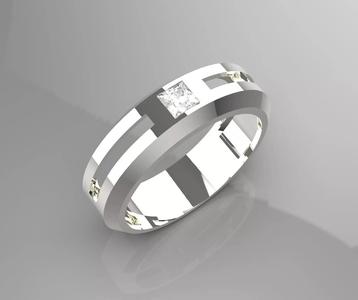 man diamond ring mr0179