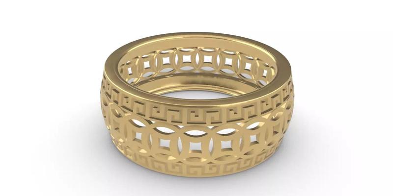 0263 Chinese Coin Ring