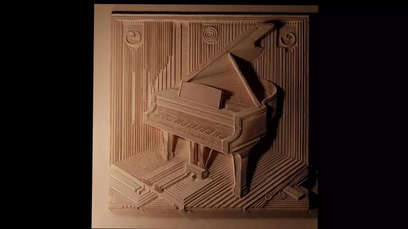 Piano CNC 3d Print High Relief Sand Casting