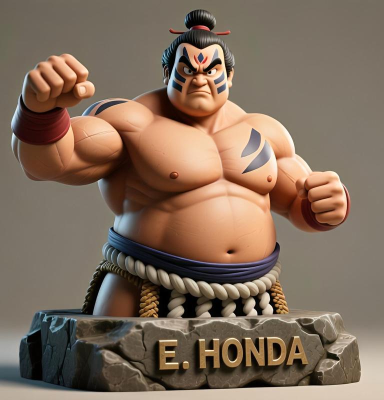 Street Fighter 3D Printable Bust