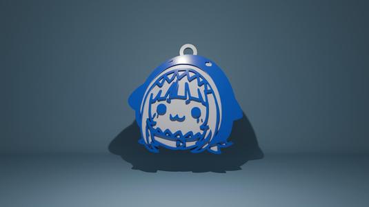 GAWR GURA KEYCHAIN