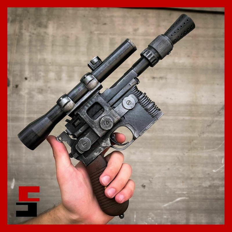 Han Solo DL-44 heavy blaster pistol Star Wars Gun Prop Replica