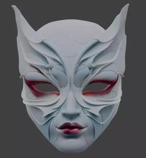 Cyborg Elegance Futuristic Humanoid Masquerade Mask